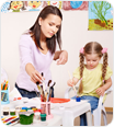 Find out the right information A mother and child painting